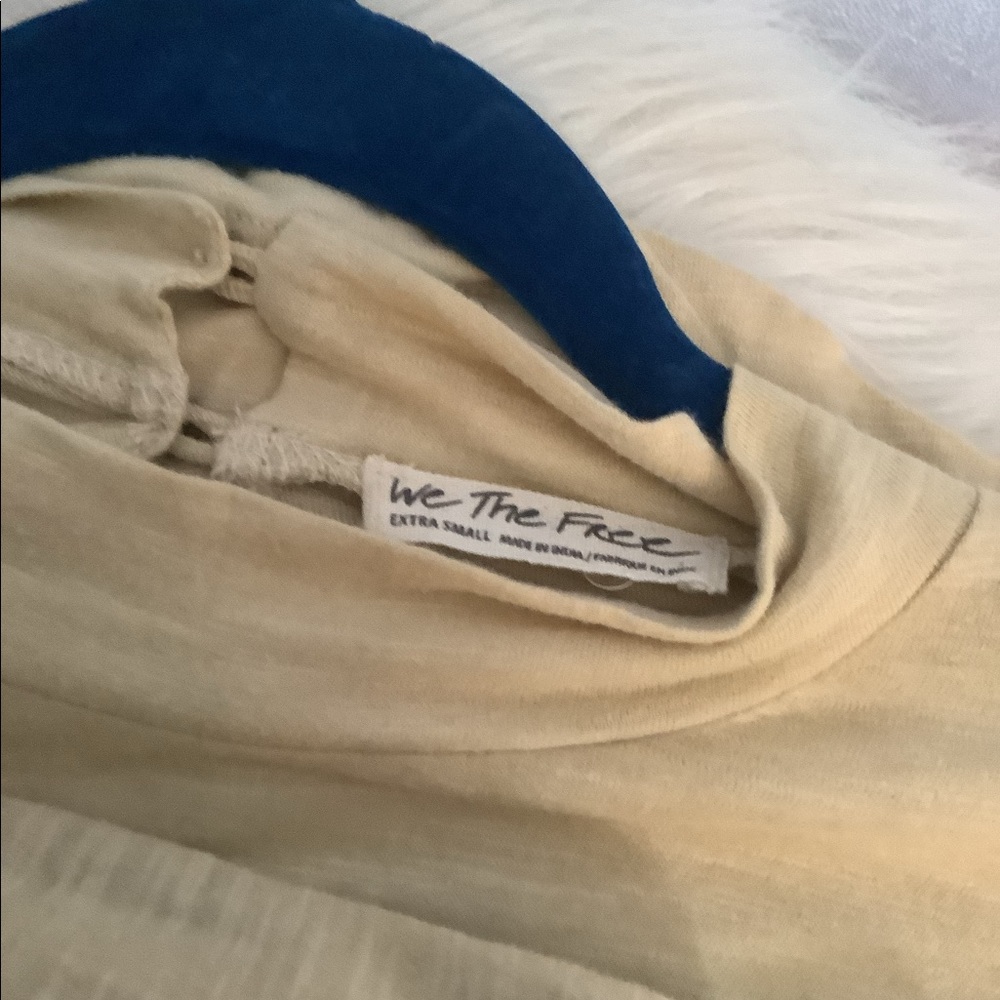 Free people beige embroidered long sleeve - Picture 2 of 4